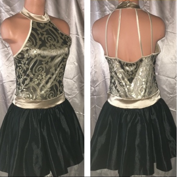 Ballet Gold Baroque Leotard Tutu princess Dress - Picture 2 of 7